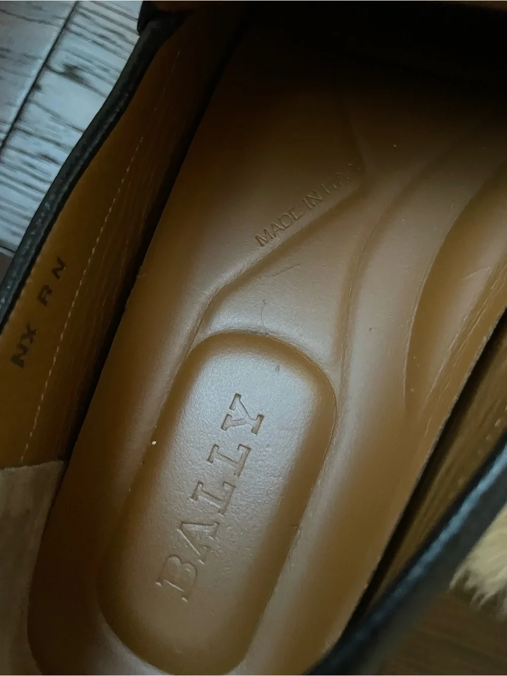 Authentic Bally black driving loafers